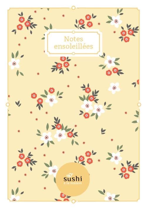Carnet de notes broché – Notes ensoleillées