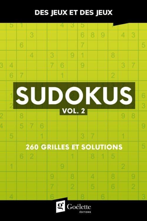 Des jeux et des jeux – Sudokus Vol.2