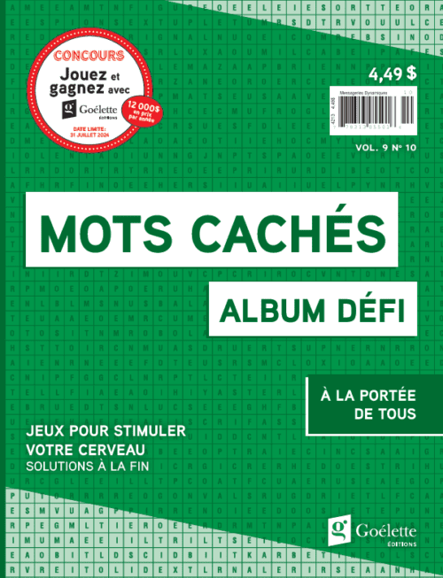Album défi mots cachés Vol. 9 N°10