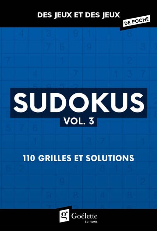 Des jeux et des jeux de poche – Sudokus vol.3