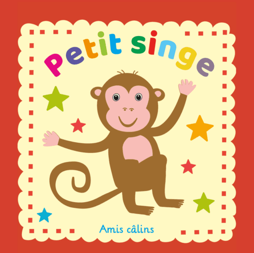 Petit singe – Amis câlins – Livre en tissu
