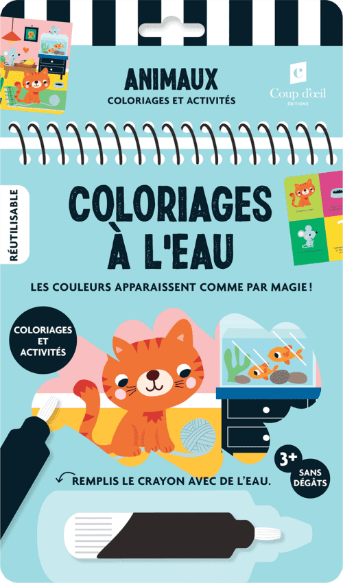 Coloriages à l’eau – Animaux