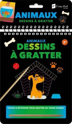Dessins à gratter - Animaux