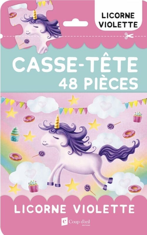 Casse-tête – Licorne violette