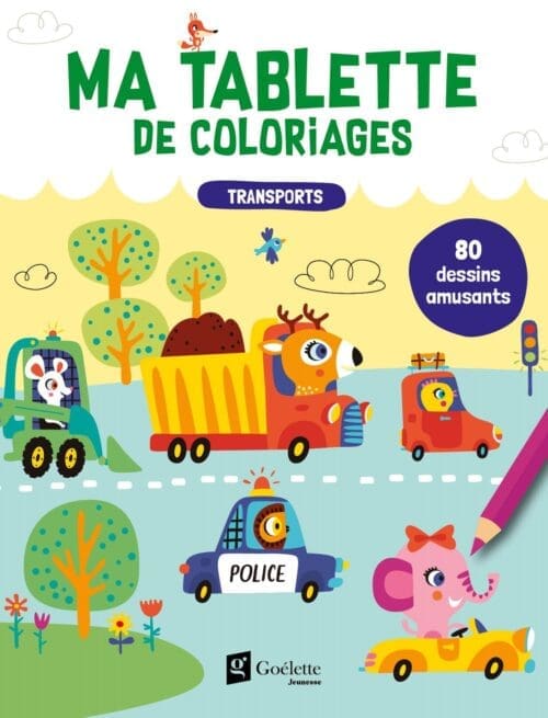 Ma tablette de coloriages – Transports