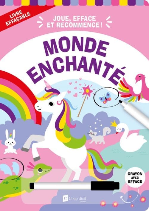 Livre d’activités effaçable – Monde enchanté