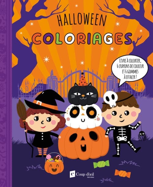 Coloriages avec crayons – Halloween