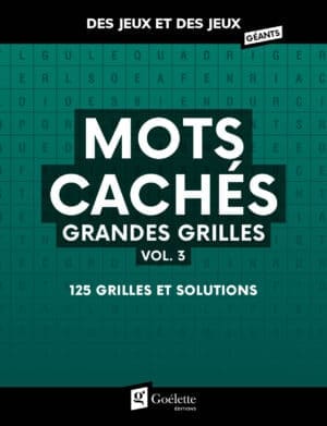 Des jeux et des jeux grandes grilles - Mots cachés vol. 3