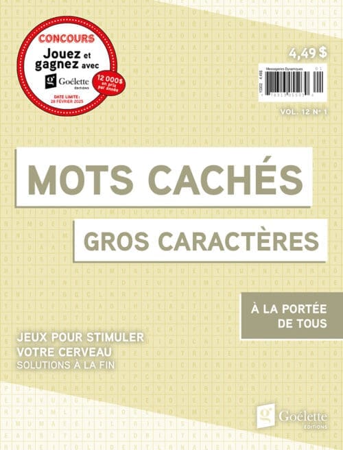 Gros caractères – Mots cachés V12 N1