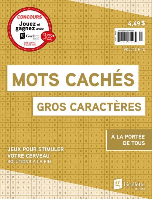 Gros caractères – Mots cachés V12 N2