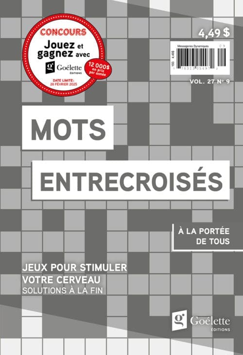 Mots entrecroisés V27 N9