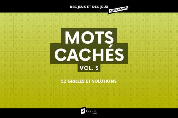 Des jeux et des jeux super géants - Mots cachés Vol. 3