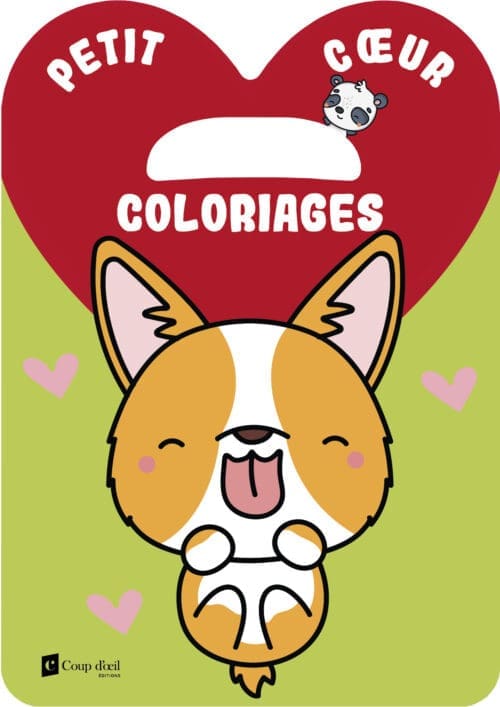 Coloriages Petit cœur – Chiens