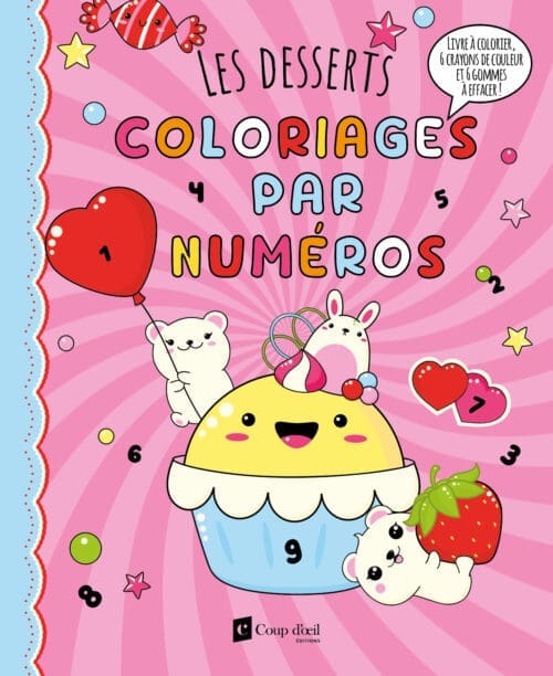 Coloriages avec crayons – Les desserts