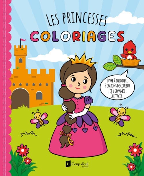 Coloriages avec crayons – Les princesses