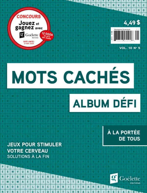 Album défi mots cachés V10 N5