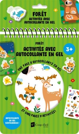 Activités avec autocollants en gel - Forêt