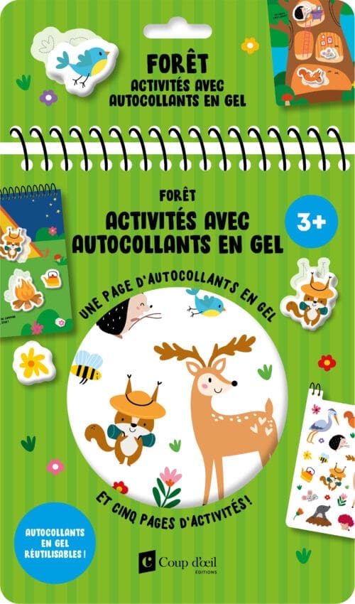 Activités avec autocollants en gel – Forêt