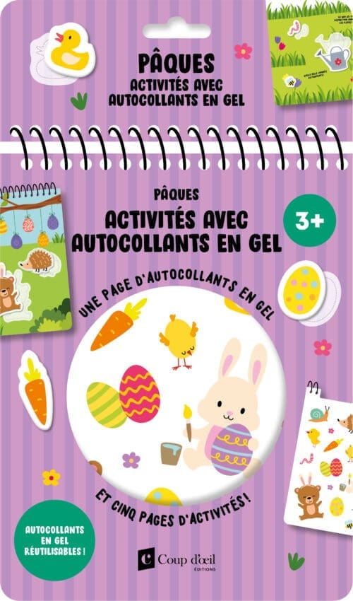 Activités avec autocollants en gel – Pâques