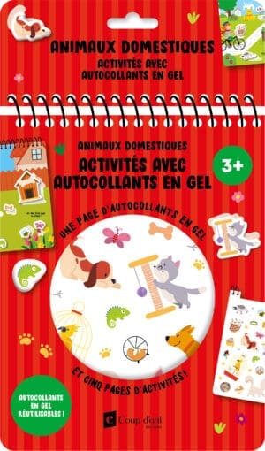 Activités avec autocollants en gel - Animaux domestiques