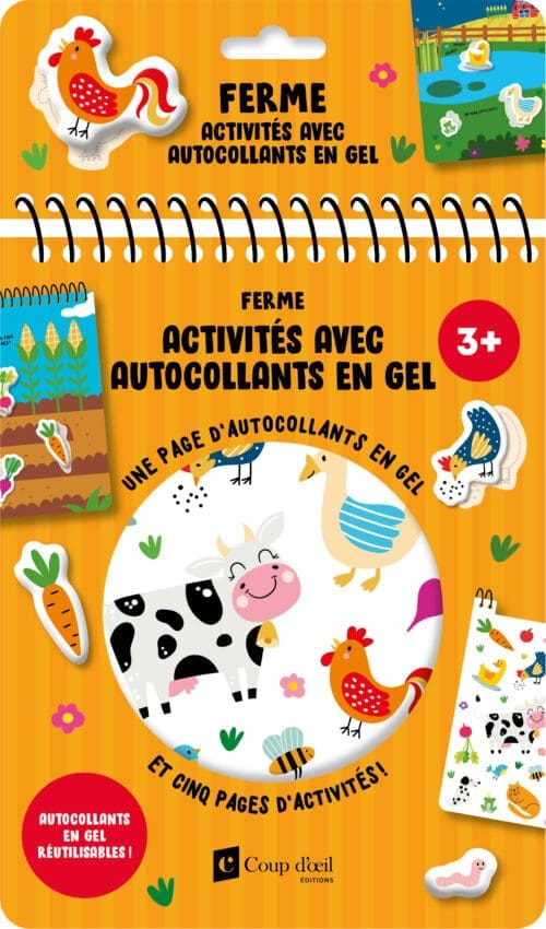 Activités avec autocollants en gel – Ferme