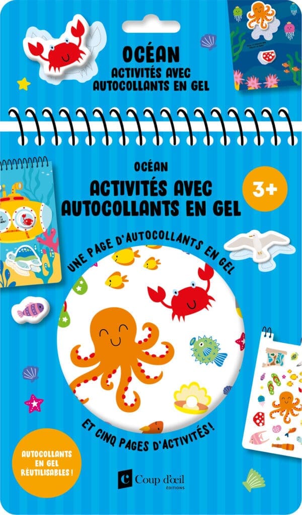 Activités avec autocollants en gel - Océan