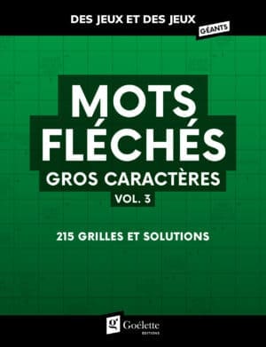 Des jeux et des jeux gros caractères - Mots fléchés vol. 3