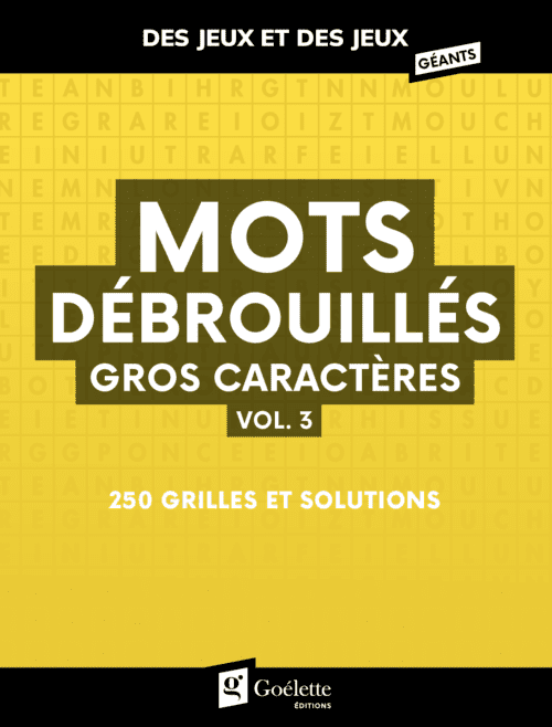 Des jeux et des jeux gros caractères – Mots débrouillés vol. 3