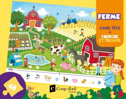Casse-tête cherche et trouve – Ferme