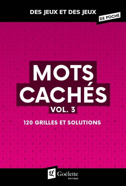 Des jeux et des jeux de poche – Mots cachés vol. 3