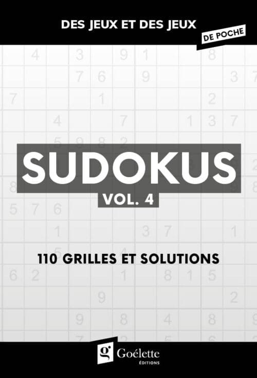 Des jeux et des jeux de poche – Sudokus vol.4
